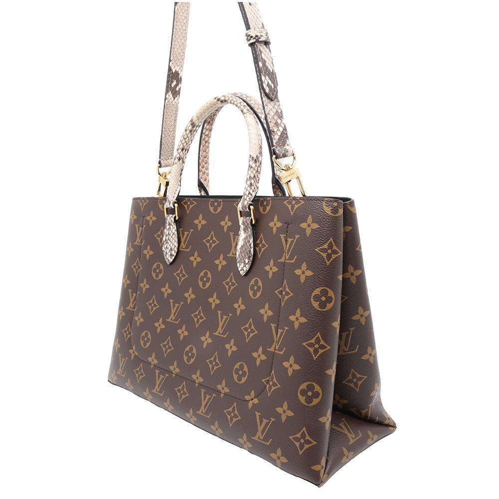 Louis Vuitton Tote Bag Monogram Python Flower Sho… - image 2